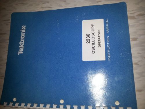 Tektronix 2236 Oscilloscope Operators Manual