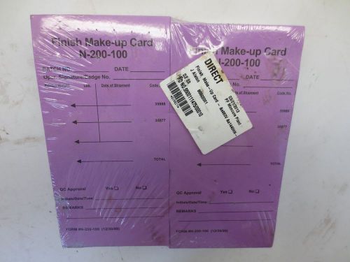 Finish Make-up Card N-200-100 (Pack of 500)