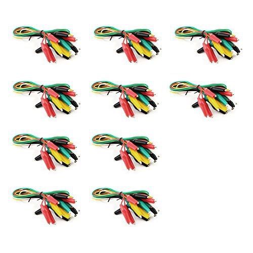 TOTOT 100 PCS Set 19 Inches Test Lead Set Alligator Clips