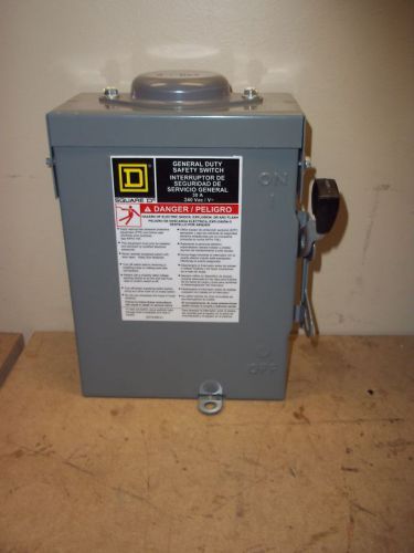 Square d d321nrb fusible safety switch new 30a 240vac 3 pole 7c0711 for sale