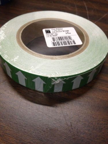 BRADY 91425 Self-Sticking Arrow Tape  GREEN  1&#034; x 90 ft. Sealed NEW