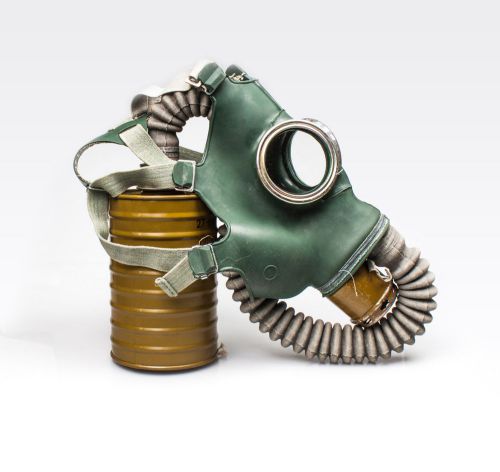 Vintage unused gas mask. soviet gas mask &#034;gp-4&#034; scary gas mask size 1 small for sale