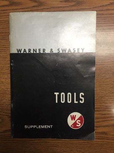 Warner And Swasey Tool Manual