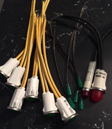 Instrument Panel Wired Lights Mixed Lot Red &amp; Green (Lot Of 12)