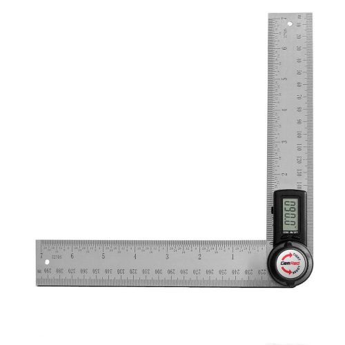 GemRed 2 in 1 Digital Protractor Goniometer Angle Finder Ruler (200mm) 200mm