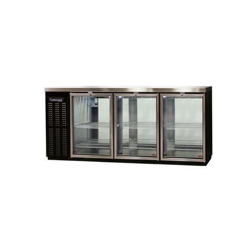 Continental refrigerator bbc79s-gd-pt back bar cabinet, refrigerated for sale