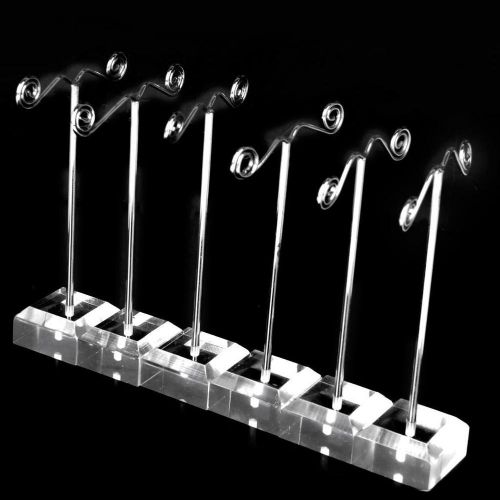 10pcs elegant crystal pedestal earring necklace jewelry display stand holder for sale