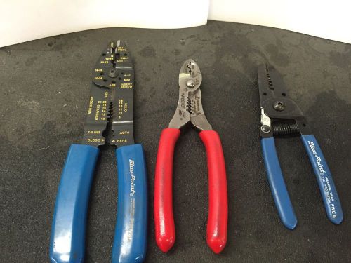Snap On Wire Cutter, Stripper And Crimper Pliers.  PWCS7CF, Pwc28a, Pwc6