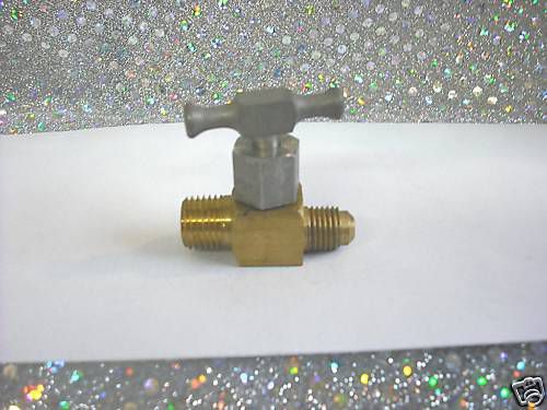 Valve needle, brass 1/4&#034; mpt x 1/4&#034; male flare for sale