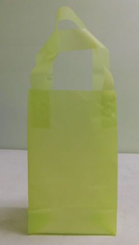 Small Frosted Lime Green Gift Bags 5 x 3 x 8