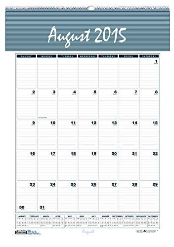 House of Doolittle 2015 - 2016 Academic Year Wall Calendar, Monthly, Bar Harbor,