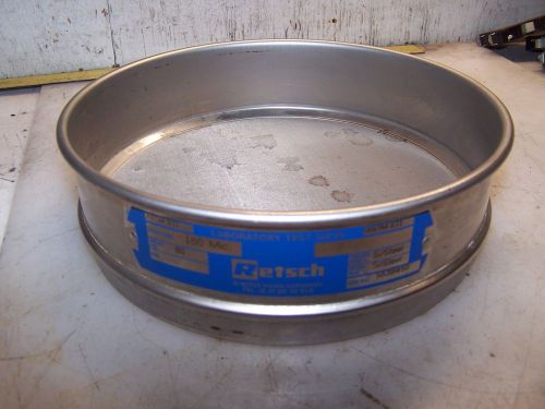 Retsch no 80 stainless steel test sieve 180 micron 8&#034; diameter for sale