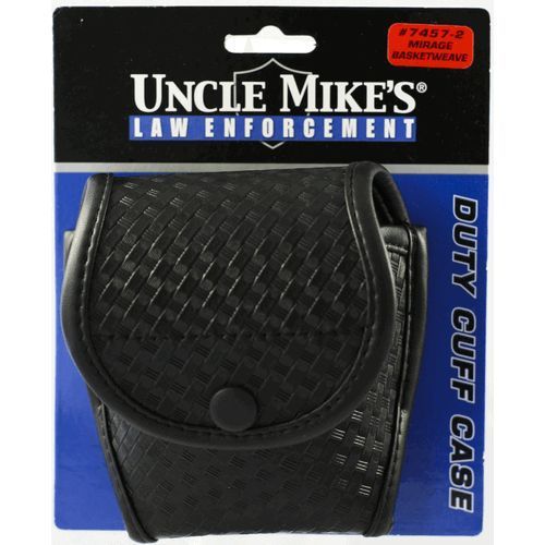 Uncle Mike&#039;s 74572 Mirage Basketweave Low-Cut Front Duty Cuff Case