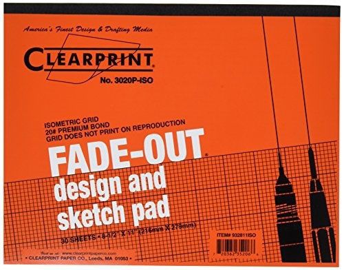 Clearprint Grid Paper Pad, 20 lb., 8-1/2 X 11 Inches, 30 Sheets (CLE932811ISO)