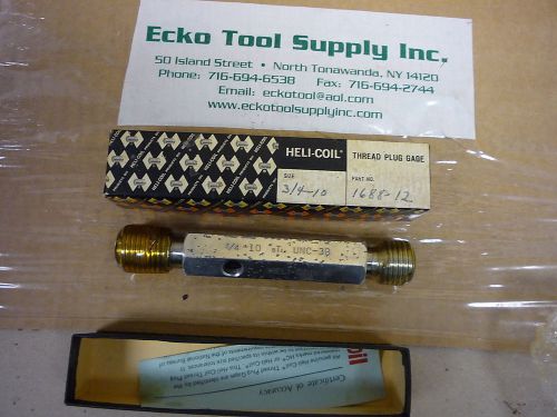 SCREW THREAD INSERT GAGE (HELI-COIL) 3/4-10  GO/NO GO WITH HANDLE 3B CERT NEW