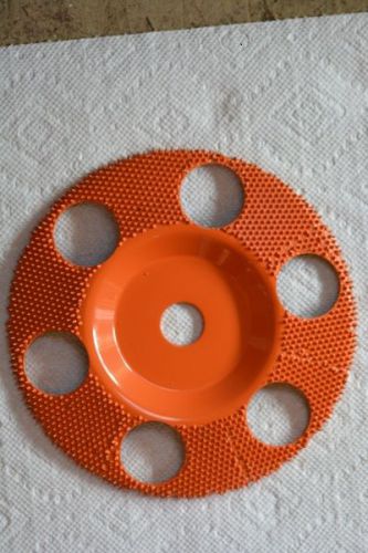 Sanding disc’s (flat face) sd7125h 7/8 bore orange ex-coarse 7&#034; diameter w/holes for sale