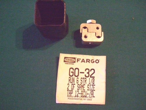 (1) hubbell &#034;fargo&#034; g0-32 tap connector  new-old-stock for sale