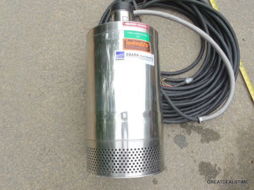 Ebara submersible pump 5 hp heavy duty industrial stainless steel 80dwpmss654 for sale