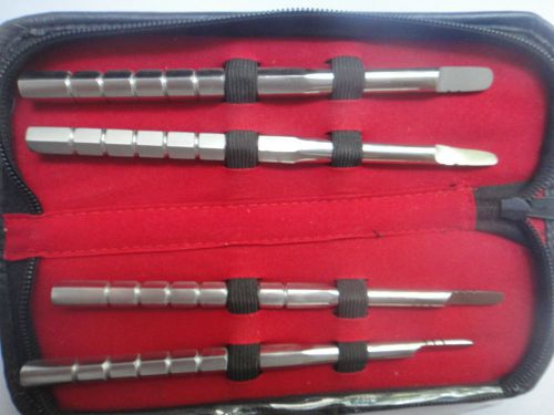 Dental Osteotomes D Type Set of 4 Pieces  Same as shown In Picture