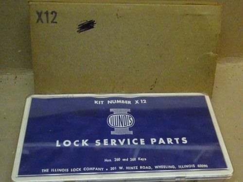 Iillinois lock service kits x12 &amp; x13 vending alarm vintage for sale