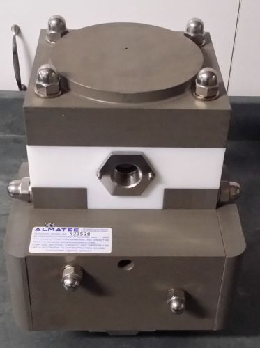 Almatec Diaphragm Pump, 7BAR, Model PMP2A0038, Teflon/Stainless Steel/SS