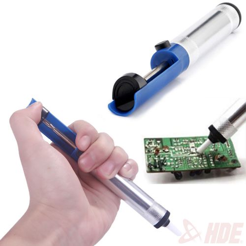 Metal desoldering pump solder sucker lead removal soldering iron vacuum tool new for sale