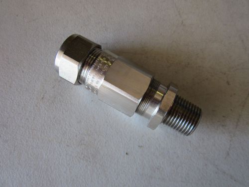 Cooper crouse-hinds tab1201/2npt14 hazardous location cable gland connector new for sale