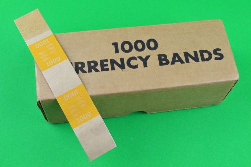 1000 Currency Bands - $1000 - Yellow Bands - Full Box