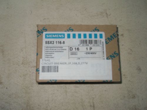 (o3-3) 1 new siemens 5sx2116-8 circuit breaker for sale