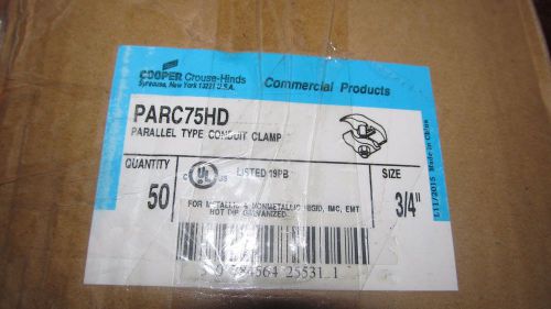 Crouse Hinds Cooper PARC75HD, 3/4&#034; Parallel Clamp - 1 box of 50 clamps (F3)