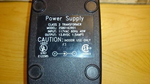 Motorola Power Supply 2580162r01 Output 13.8VAC 1.5 Amps