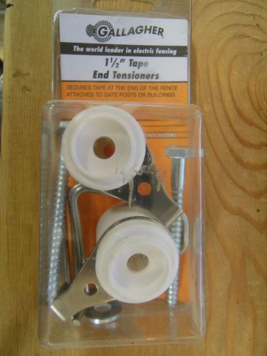 Gallagher ELECTRIC FENCE 1 1/2&#034; TAPE END TENSIONERS -2 PACK Livestock Horses NEW