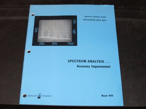 HP SPECTRUM ANALYZER SERIES APPLICATION NOTE 150-8 1976  (#136)