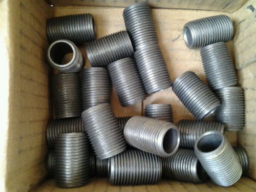 Standard black steel pipe nipples 3/8 inch box of 25 N3800