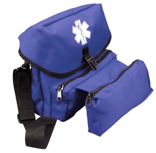Blue E.M.T. Kit Bag - Navy EMT Medical Emergency Field Bag w/ Star of Life