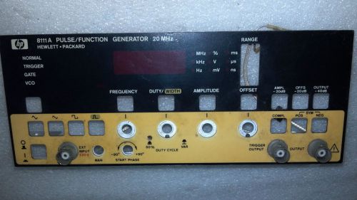 Front panel  for HP 8111A PULSE / FUNCTION Generator