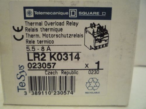 Telemecanique/Square D Thermal Overload Relay  LR2 K0314
