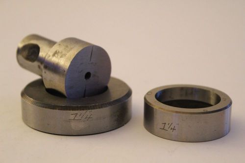 Punch die di acro diacro roper whitney 1.25 &#034; round punch set press 1-1/4&#034; for sale