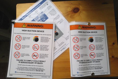 Safety Placards / Warning Notice Labels for Stryker Neptune Ultra Rover 2