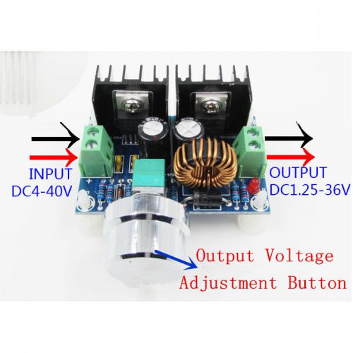 Dc-dc buck converter pwm modulation 4v-40v 100w step-down voltage power module for sale
