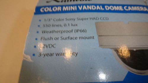 UU2: Lot of 2 MVC70W Rainbow Color Mini Dome Camera