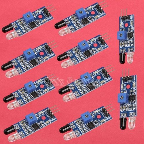 10x infrared obstacle avoidance sensor module for arduino smart car robot 3-wire for sale