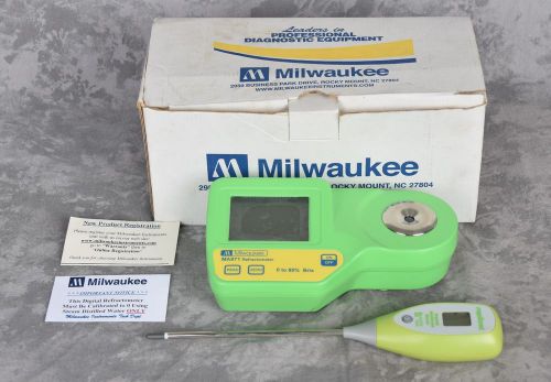 Milwaukee MA871 Brix Sugar Refractometer &amp; Rapitest Digital Moisture Meter CLEAN