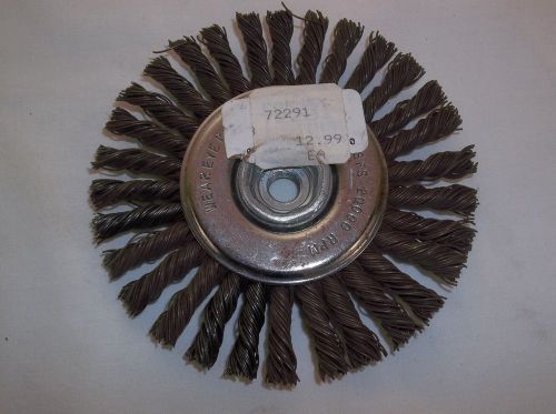 NOS Forney Industries 72291 Twisted Knotted 4&#034; Diameter Wire Wheel 3/8&#034;-16 Arbor