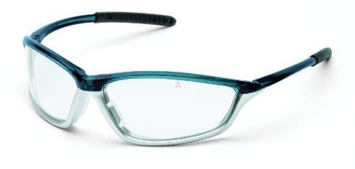 Mcr safety sh120af shock safety glasses with translucent blue/silver frame and for sale