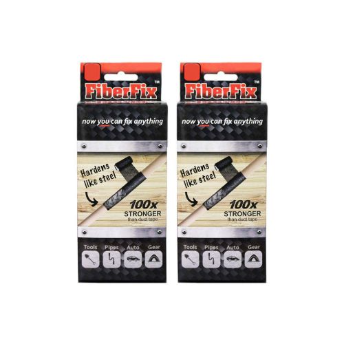 Fiberfix 00402 original waterproof 4-inch x 40-inches repair tape strips, 2-pack for sale