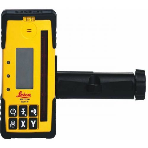 New leica rod eye 180 digital rf laser receiver detector &amp; clamp with warranty for sale