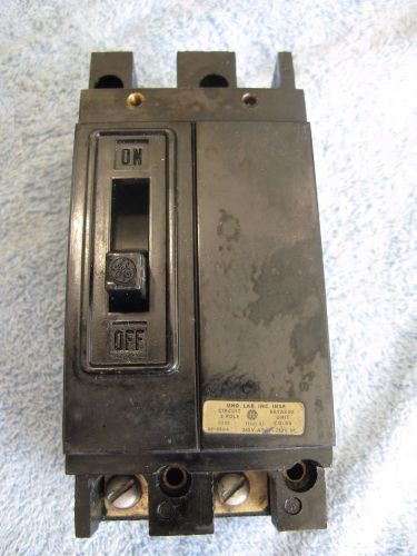General Electric TE22100 100A 2-Pole 240V Circuit Breaker Excellent