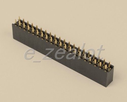 10pcs new 2x20 pin 2.54mm double row female pin header for sale