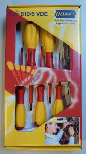 Hazet 810 vde --- insulated --- six screwdriver set --- with tester---usa seller for sale